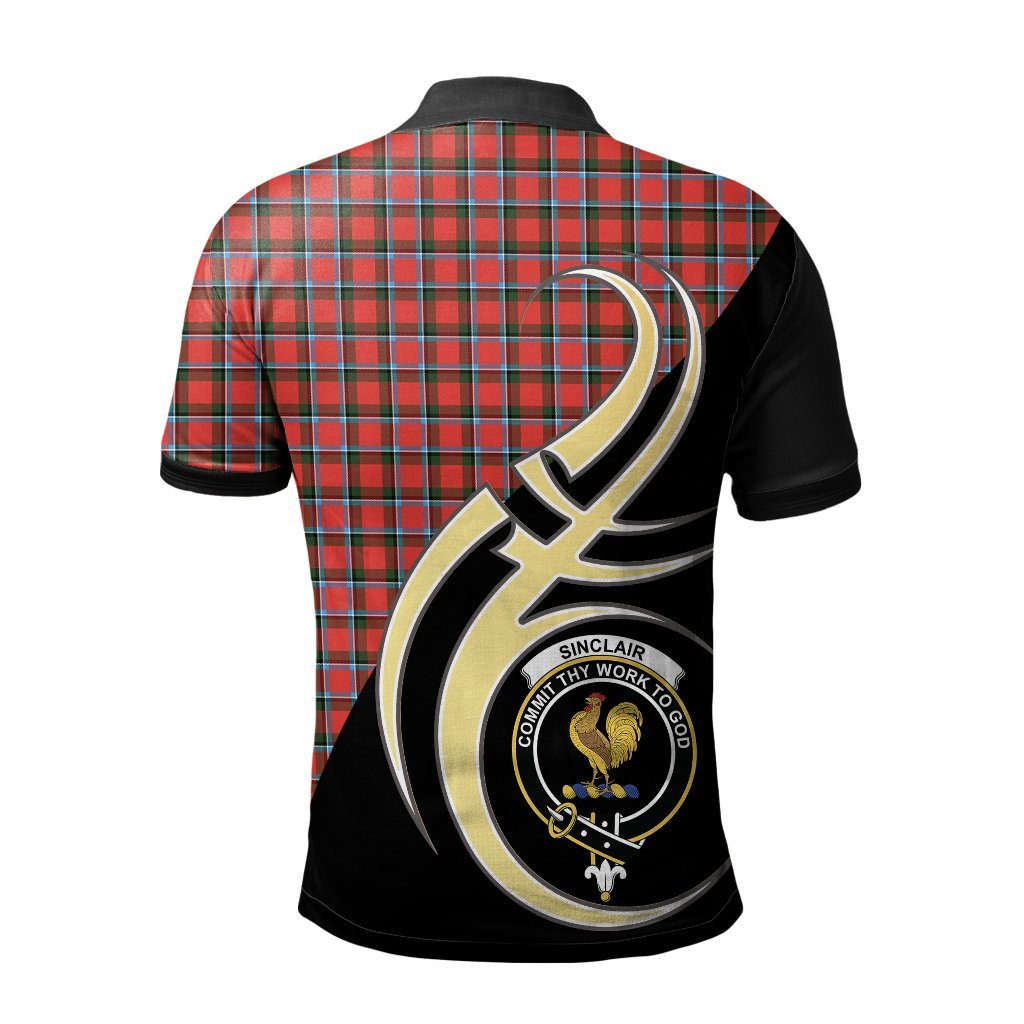 Clan Sinclair Modern Tartan Polo Shirt - Believe In Me Style YJ16 Sinclair Modern Tartan Tartan Polo   