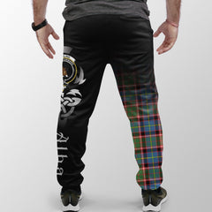 Clan Stirling & Bannockburn District Tartan Crest Jogger Sweatpants  Alba Celtic Style XK42 Clan Stirling Tartan Today   