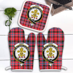 Clan Udny Tartan Crest Oven Mitt And Pot Holder (2 Oven Mitts + 1 Pot Holder) ZO24 Clan Udny Tartan Today   