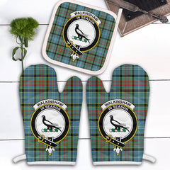 Clan Walkinshaw Tartan Crest Oven Mitt And Pot Holder (2 Oven Mitts + 1 Pot Holder) NL19 Clan Shaw Tartan Today   