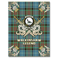 Clan Walkinshaw Tartan Gold Courage Symbol Blanket YA29 Clan Shaw Tartan Today   