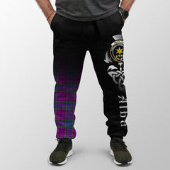 Clan Wardlaw Modern Tartan Crest Jogger Sweatpants  Alba Celtic Style RS57 Clan Wardlaw Tartan Today   