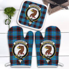 Clan Wedderburn Tartan Crest Oven Mitt And Pot Holder (2 Oven Mitts + 1 Pot Holder) DI13 Clan Wedderburn Tartan Today   