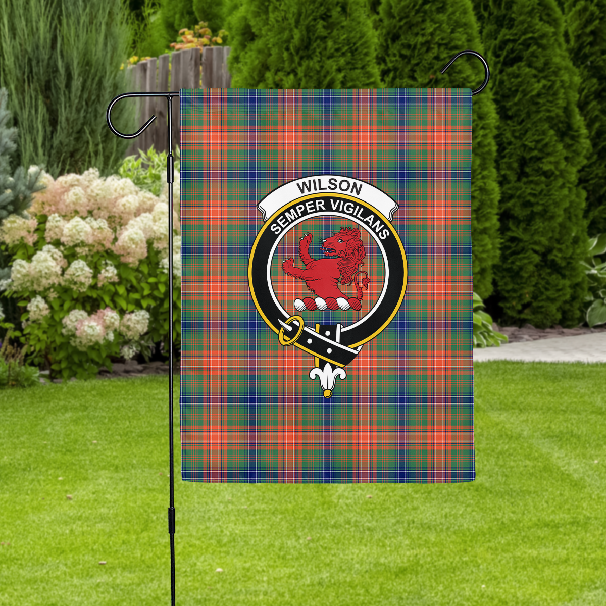 Clan Wilson Ancient Tartan Crest Garden Flag BV85 Clan Wilson Tartan Today   