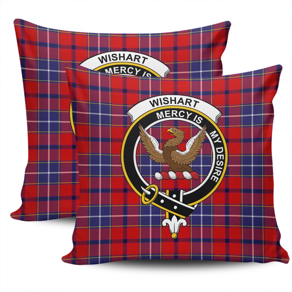 Clan Wishart Dress Tartan Crest Pillow Cover TP33 Clan Wishart Tartan Today   