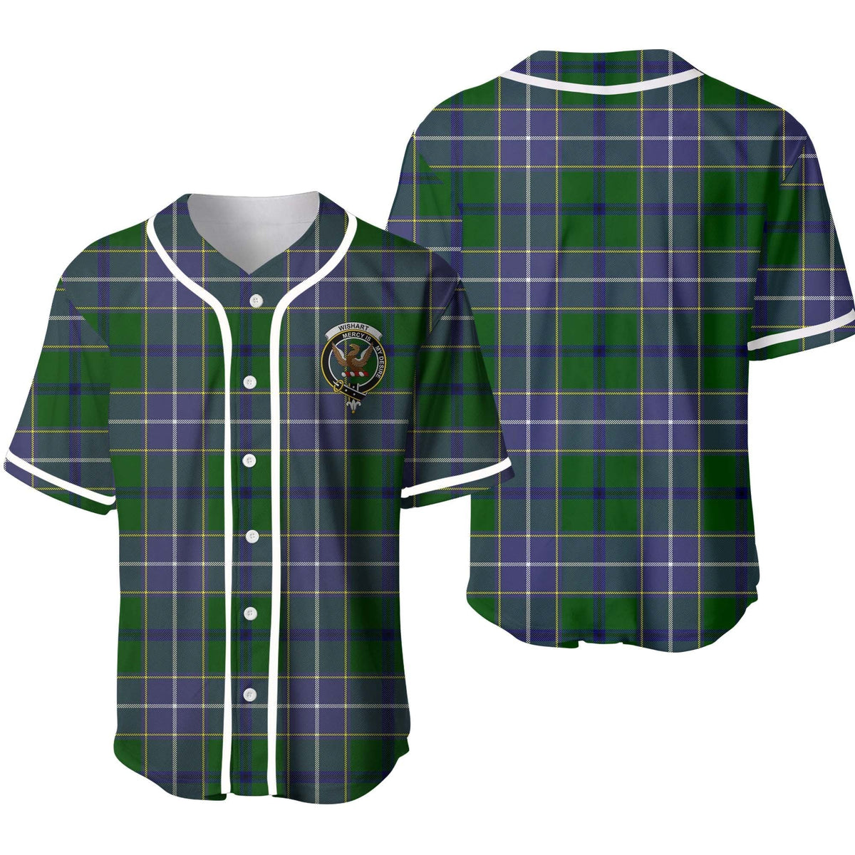 Clan Wishart Tartan Unisex Baseball Jersey MW89MR60 Clan Wishart Tartan Today   