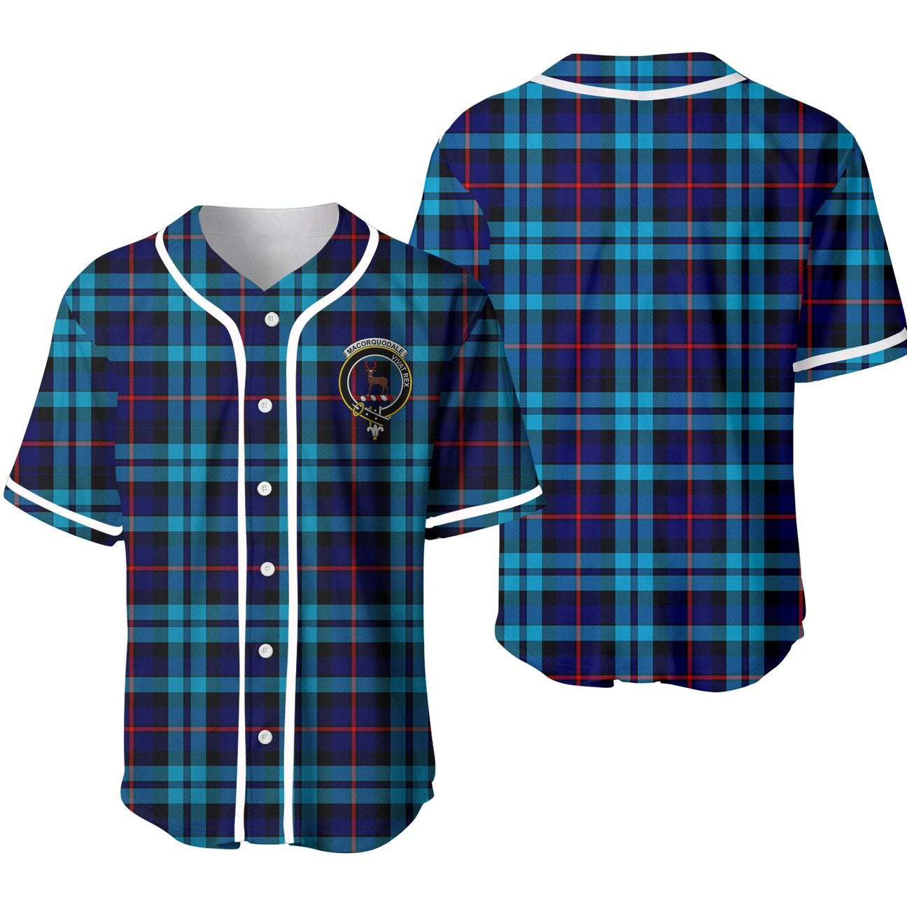 Clan MacCorquodale Tartan Unisex Baseball Jersey WM80QJ59 Clan MacCorquodale Tartan Today   