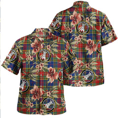 Beaton Modern Tartan Clan Crest Badge Aloha Hawaiian Shirt Tropical Old Style BL36 Beaton Modern Tartan Tartan Today   