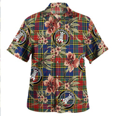 Beaton Modern Tartan Clan Crest Badge Aloha Hawaiian Shirt Tropical Old Style BL36 Beaton Modern Tartan Tartan Today   