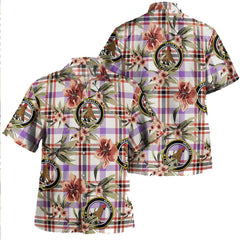 Boswell Dress Ancient Tartan Clan Crest Badge Aloha Hawaiian Shirt Tropical Old Style DE44 Boswell Dress Ancient Tartan Tartan Today   