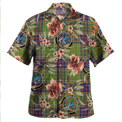 Bowie Modern Tartan Clan Crest Badge Aloha Hawaiian Shirt Tropical Old Style GX24 Bowie Modern Tartan Tartan Today   