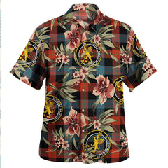 Brown (Broun) Ancient Tartan Clan Crest Badge Aloha Hawaiian Shirt Tropical Old Style QV17 Brown (Broun) Ancient Tartan Tartan Today   