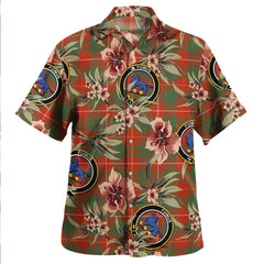 Bruce Ancient Tartan Clan Crest Badge Aloha Hawaiian Shirt Tropical Old Style PV54 Bruce Ancient Tartan Tartan Today   