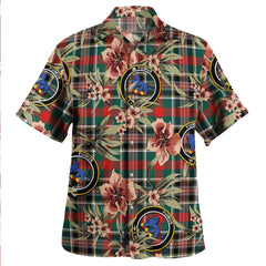 Bruce of Kinnaird Modern Tartan Clan Crest Badge Aloha Hawaiian Shirt Tropical Old Style IT54 Bruce of Kinnaird Modern Tartan Tartan Today   