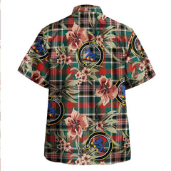 Bruce of Kinnaird Modern Tartan Clan Crest Badge Aloha Hawaiian Shirt Tropical Old Style IT54 Bruce of Kinnaird Modern Tartan Tartan Today   