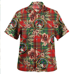 Burnett Modern Tartan Clan Crest Badge Aloha Hawaiian Shirt Tropical Old Style JT77 Burnett Modern Tartan Tartan Today   