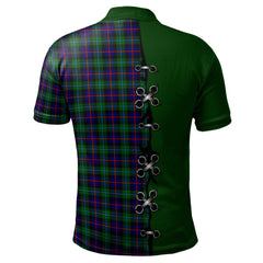 Clan Campbell of Cawdor Modern Tartan Polo Shirt - Lion Rampant And Celtic Thistle Style HB26 Campbell of Cawdor Modern Tartan Tartan Polo   