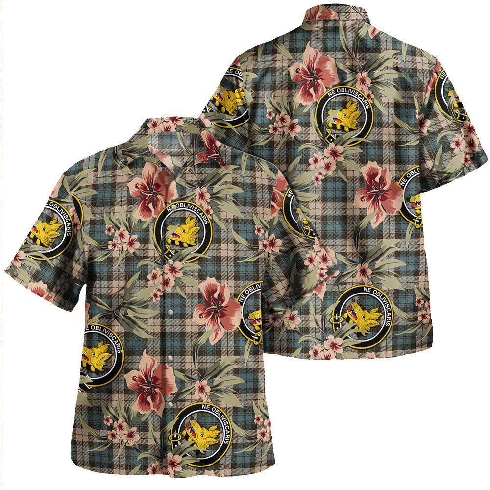 Campbell Weathered 2 Tartan Clan Crest Badge Aloha Hawaiian Shirt Tropical Old Style MB36 Campbell Weathered 2 Tartan Tartan Today   