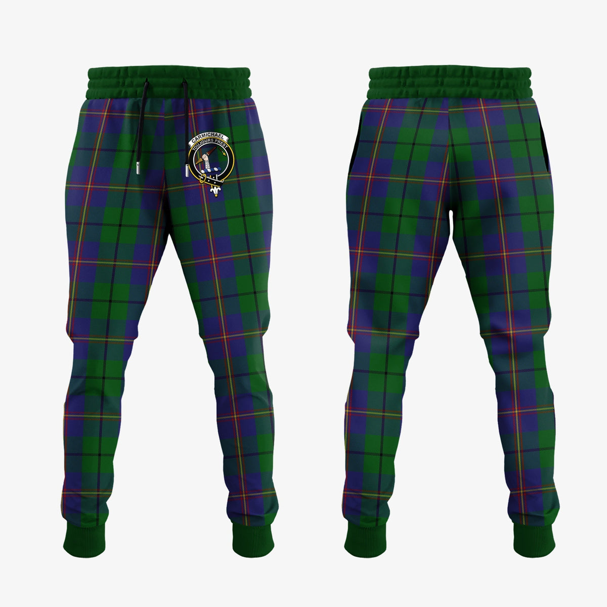 Clan Carmichael Tartan Crest Jogger Sweatpants OT93 Clan Carmichael Tartan Today   