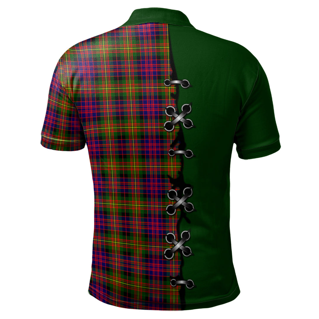 Clan Carnegie Modern Tartan Polo Shirt - Lion Rampant And Celtic Thistle Style BU52 Carnegie Modern Tartan Tartan Polo   