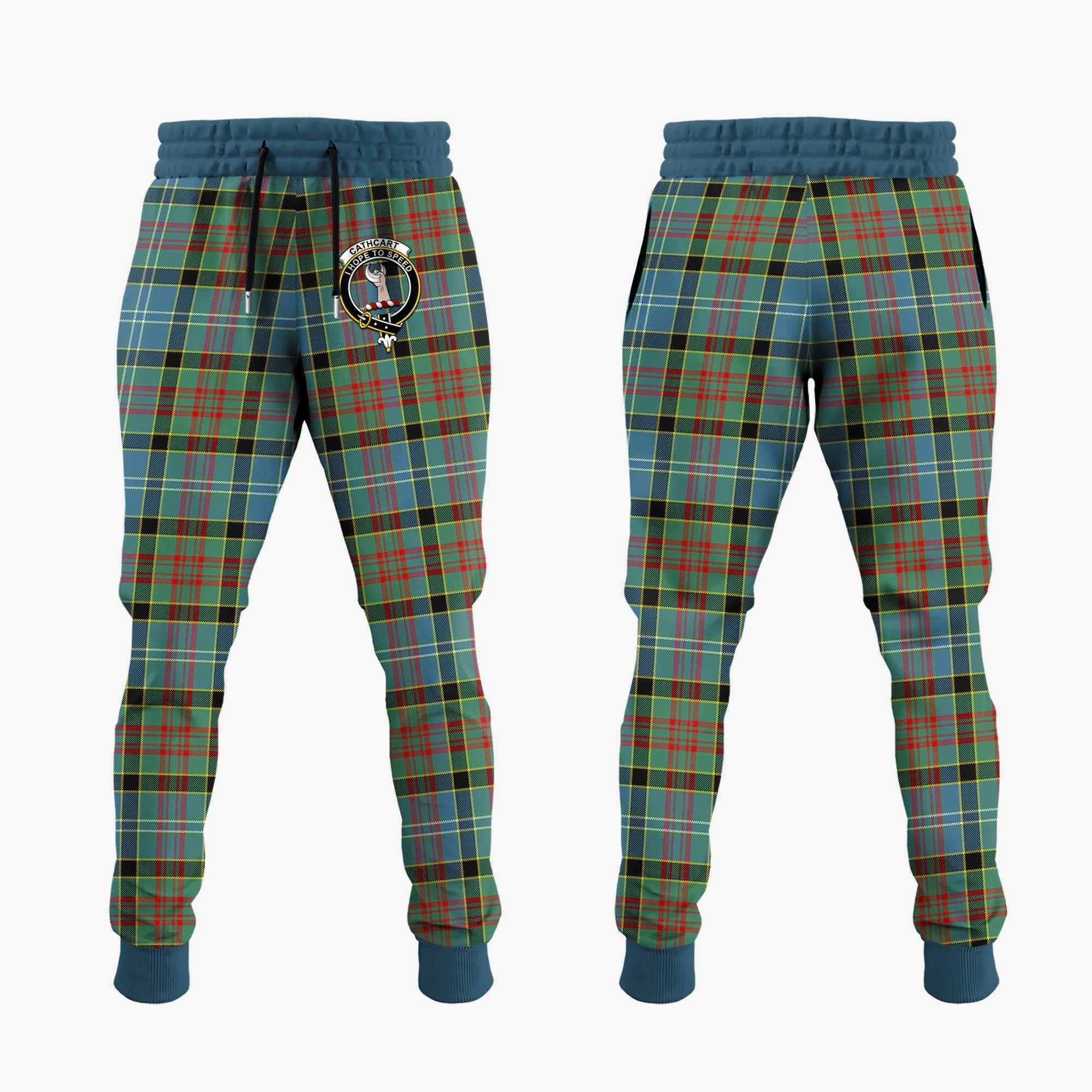 Clan Cathcart Tartan Crest Jogger Sweatpants XF90 Clan Cathcart Tartan Today   