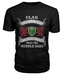 Clan Don Family Tartan 2D T-shirt TN19 Don Tartan Clan Tartan T-Shirt Black S Don Tartan Clan