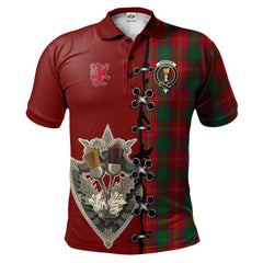 Clan Chisholm Tartan Polo Shirt - Lion Rampant And Celtic Thistle Style ZJ61 Chisholm Tartan Tartan Polo   