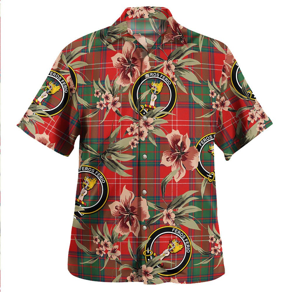 Chisholm Modern Tartan Clan Crest Badge Aloha Hawaiian Shirt Tropical Old Style AU91 Chisholm Modern Tartan Tartan Today   