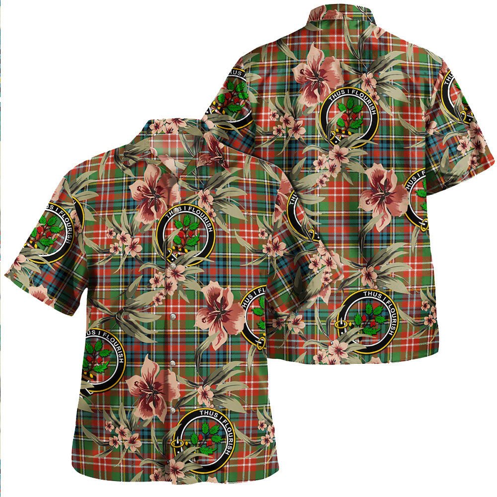 Christie Ancient Tartan Clan Crest Badge Aloha Hawaiian Shirt Tropical Old Style ET14 Christie Ancient Tartan Tartan Today   