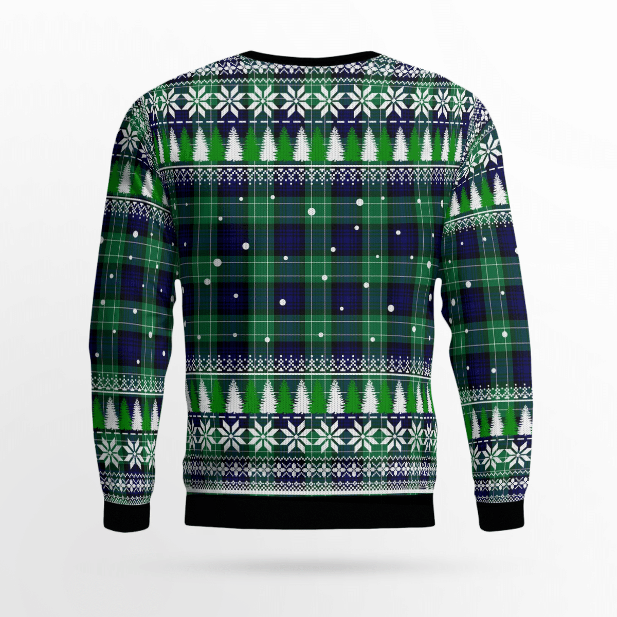 Clan Abercrombie Modern Crest Tartan Christmas Ugly Sweater FC42 Abercrombie Modern Crest Tartan Tartan Ugly Sweater   