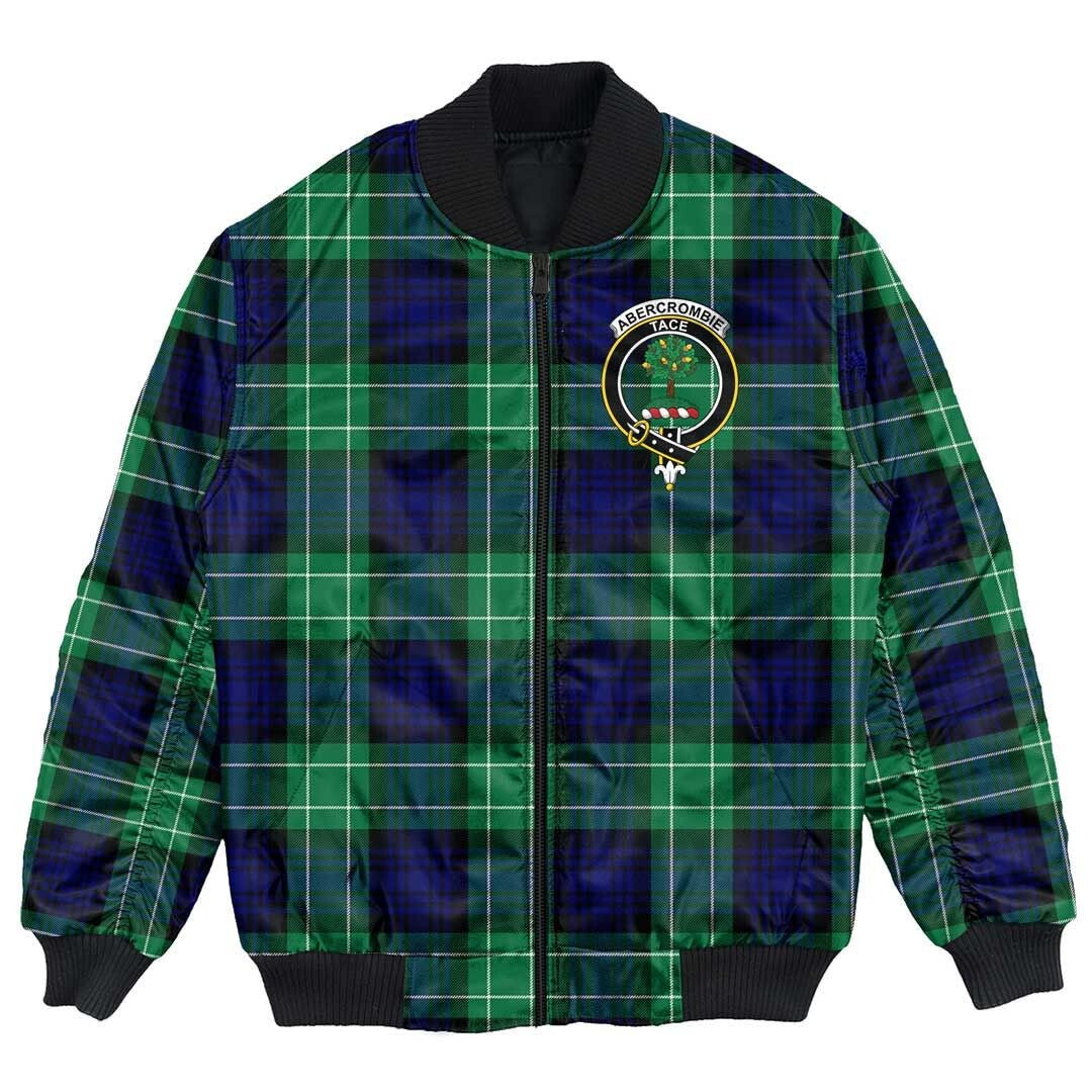 Clan Abercrombie Tartan Crest Bomber Jacket NL80 Abercrombie Tartan Tartan Bomber Jacket   