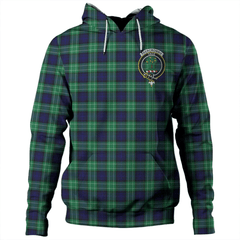 Clan Abercrombie Tartan Hoodie Crest 88UCTB0I-1 Abercrombie Tartan Hoodies   