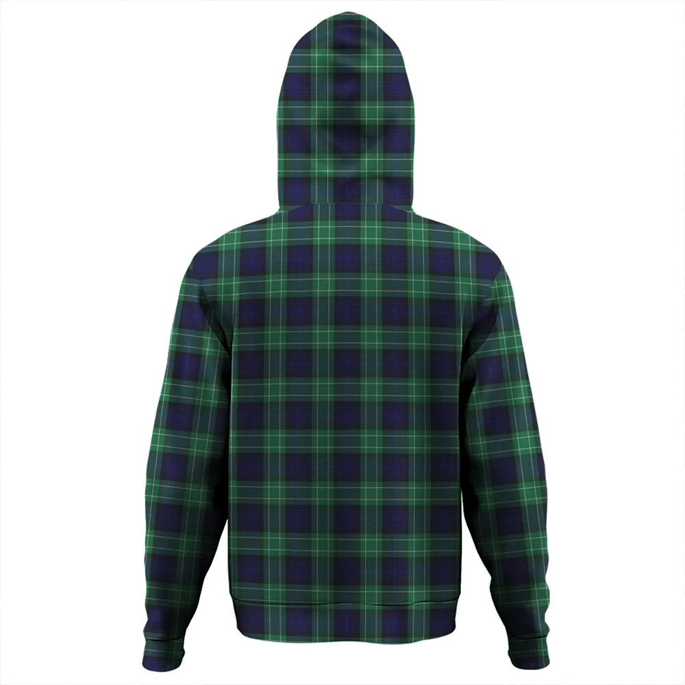 Clan Abercrombie Tartan Hoodie Crest 88UCTB0I-1 Abercrombie Tartan Hoodies   