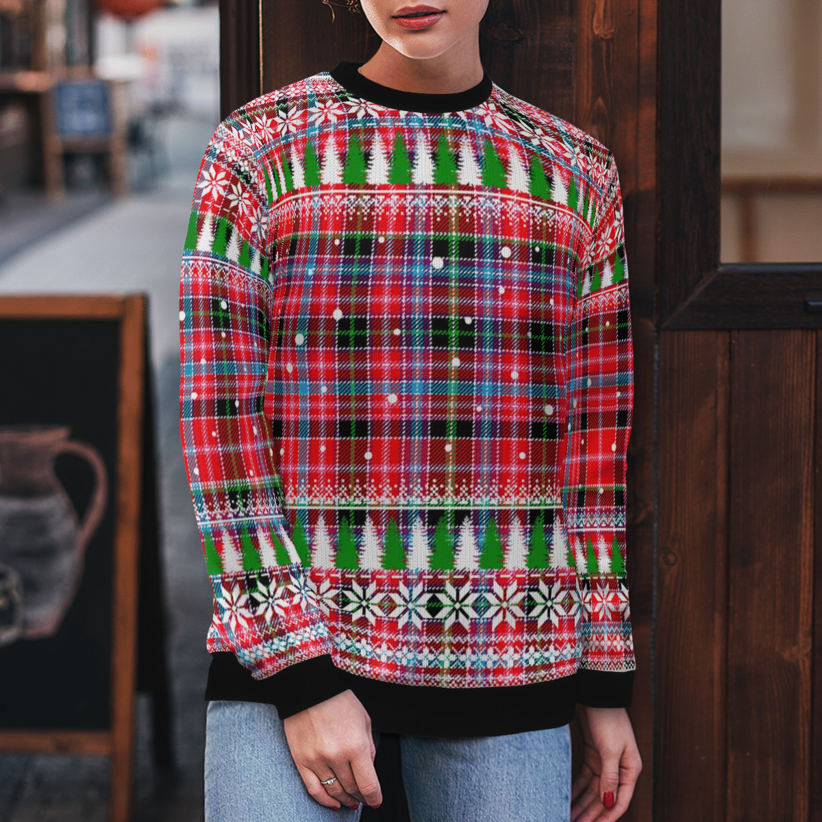 Clan Aberdeen District Tartan Christmas Ugly Sweater MW62 Aberdeen District Tartan Tartan Ugly Sweater   