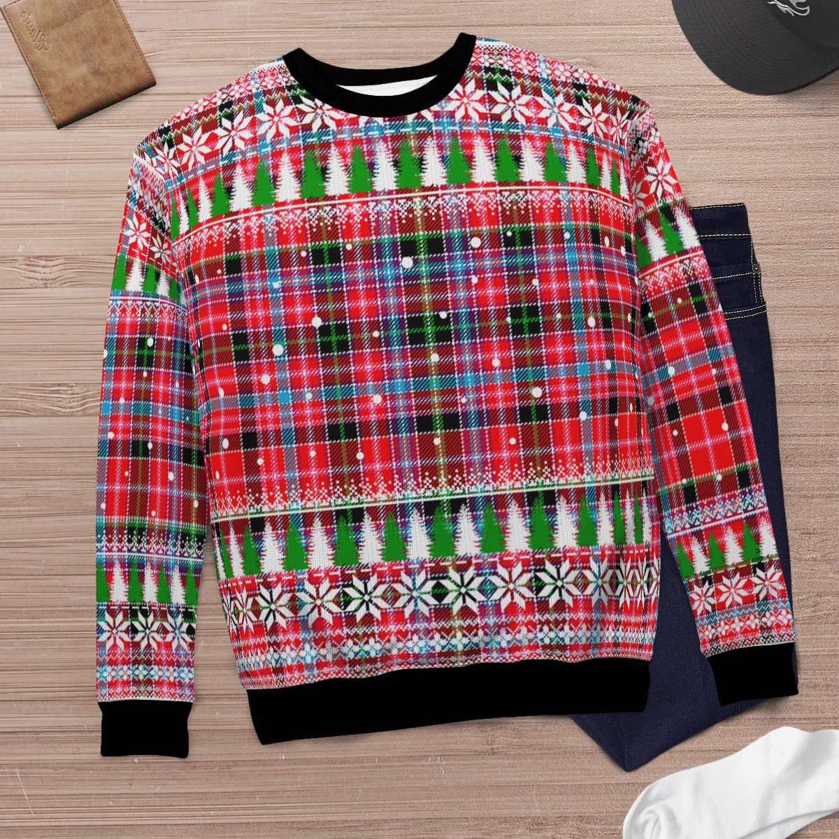 Clan Aberdeen District Tartan Christmas Ugly Sweater MW62 Aberdeen District Tartan Tartan Ugly Sweater   