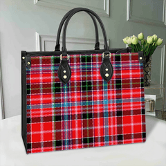 Clan Aberdeen District Tartan Leather Bag BK33 Clan Aberdeen Tartan Today   