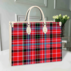 Clan Aberdeen District Tartan Leather Bag BK33 Clan Aberdeen Tartan Today   