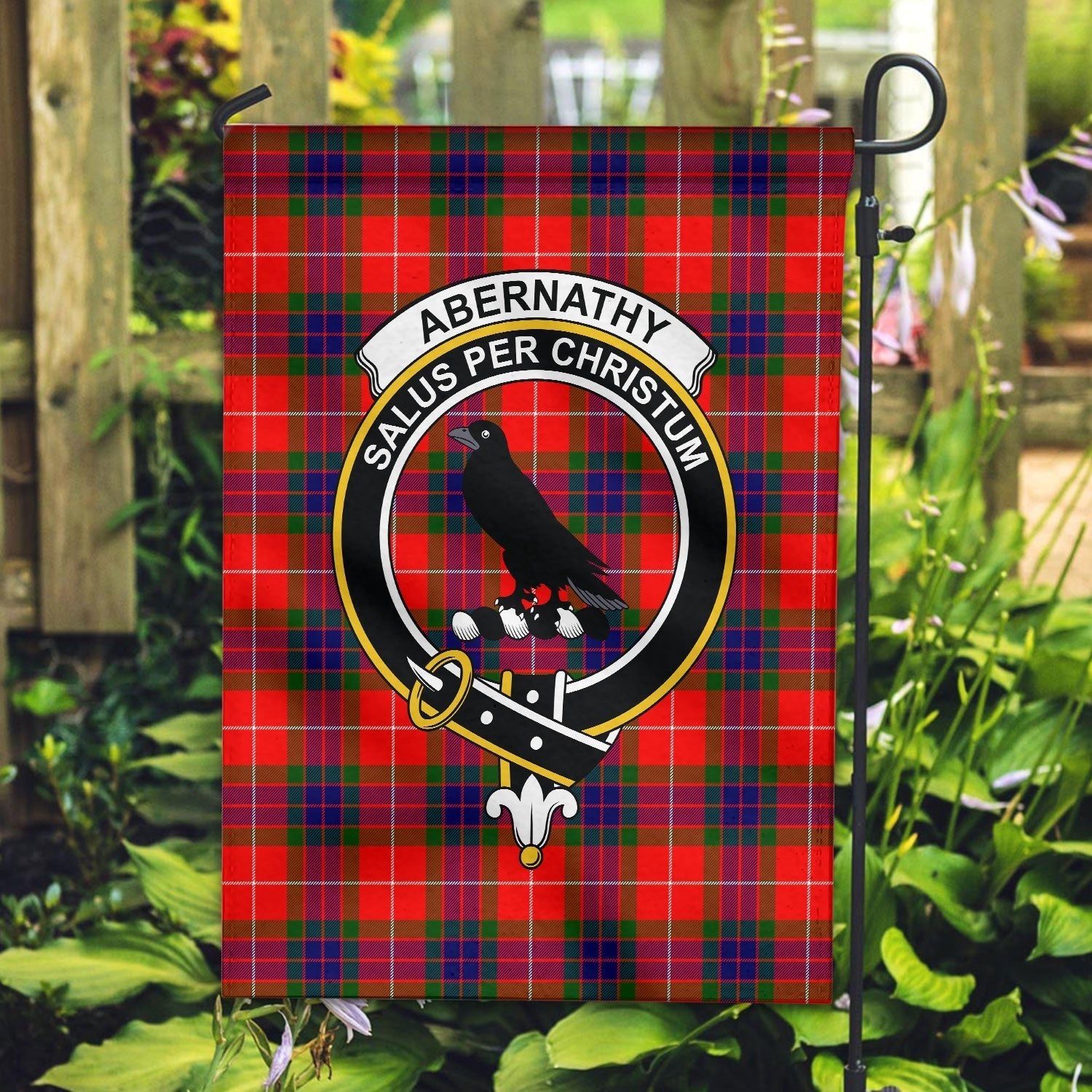 Clan Abernathy Tartan Crest Garden Flag EJ54 Clan Abernethy Tartan Today   