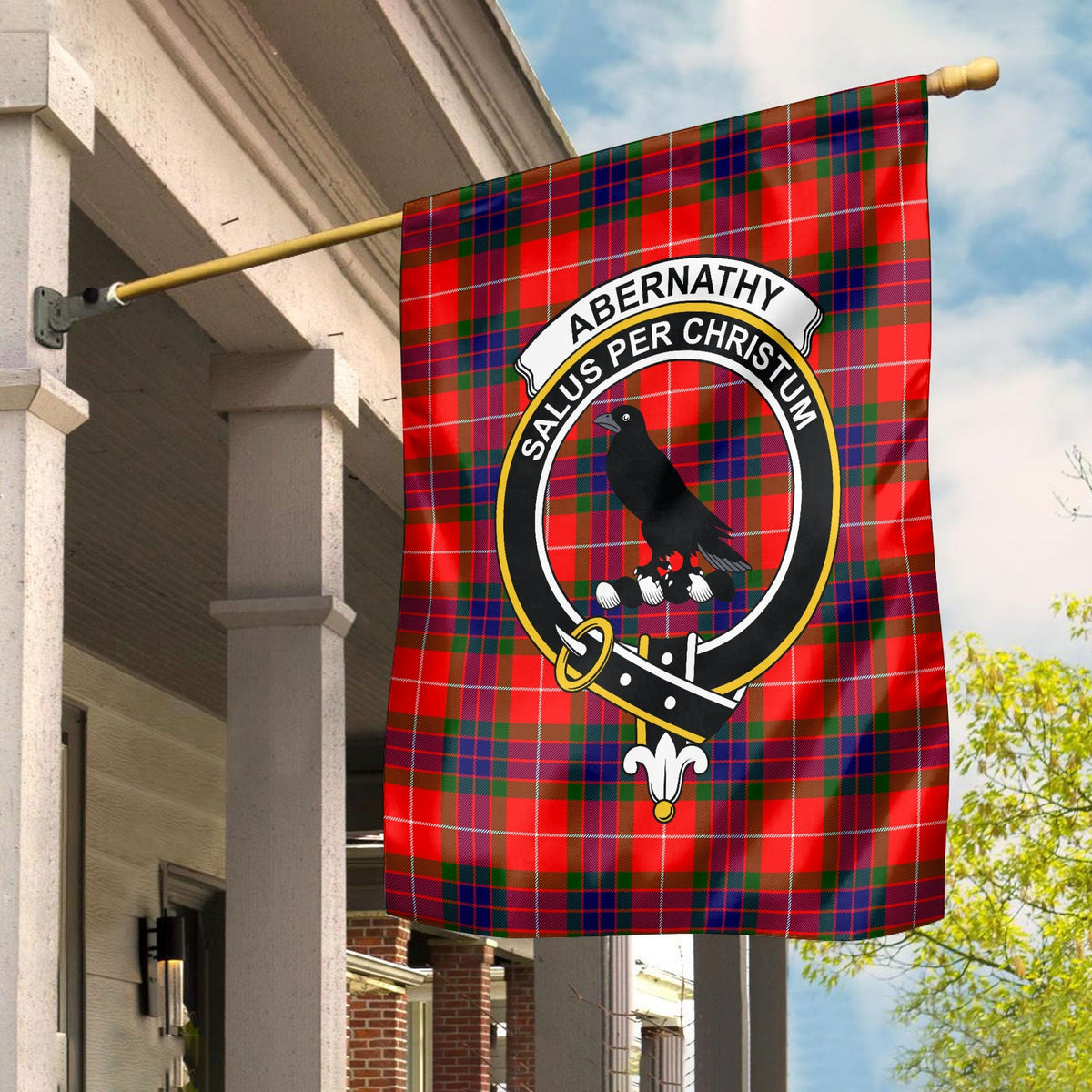 Clan Abernathy Tartan Crest Garden Flag EJ54 Clan Abernethy Tartan Today   