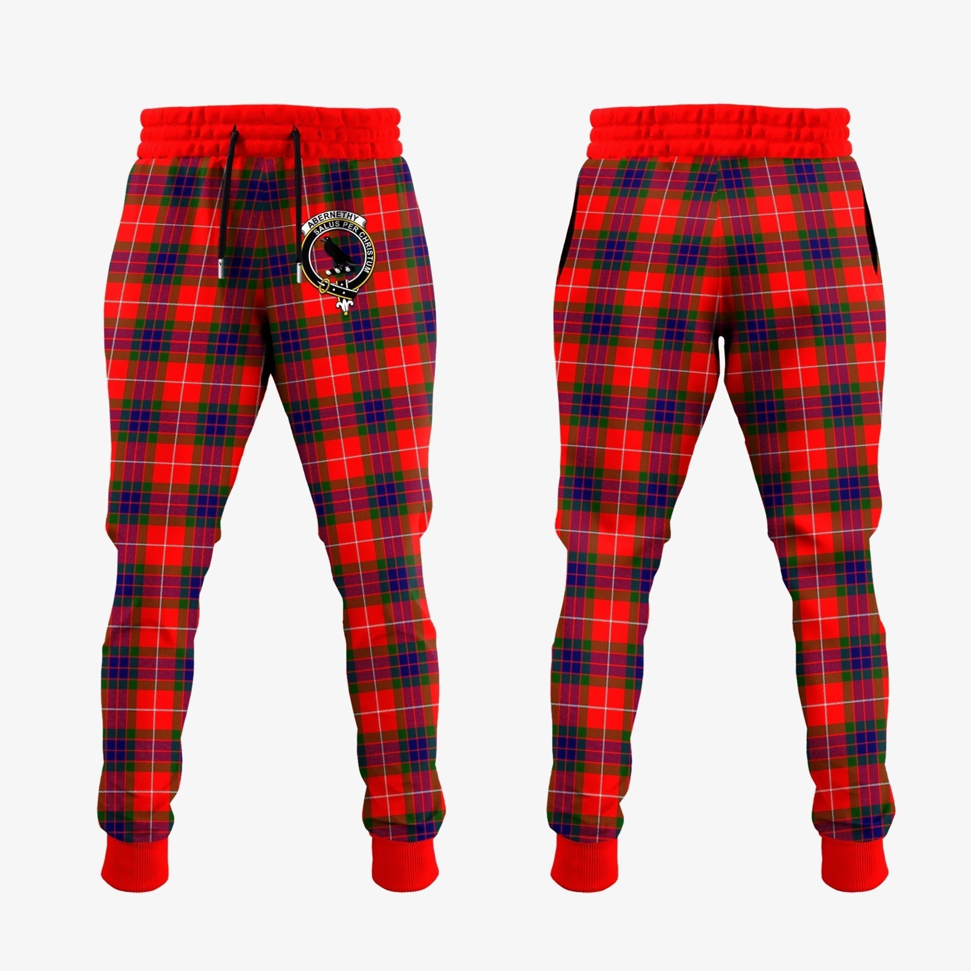 Clan Abernethy Tartan Crest Jogger Sweatpants LH93 Clan Abernethy Tartan Today   