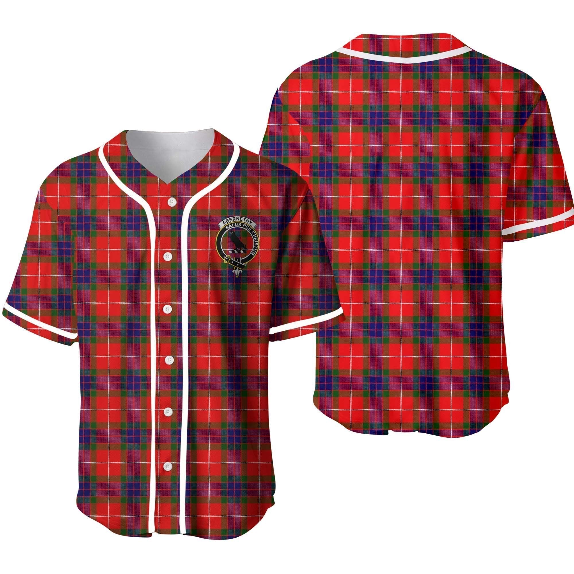 Clan Abernethy Tartan Unisex Baseball Jersey ZI30WT87 Clan Abernethy Tartan Today   