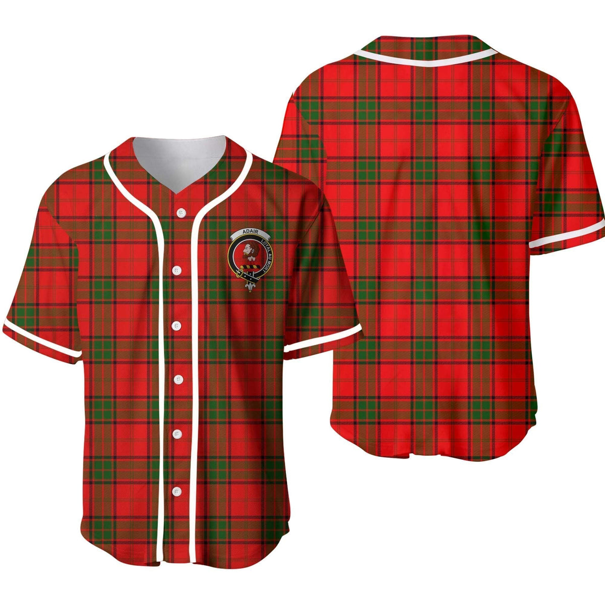 Clan Adair Tartan Unisex Baseball Jersey ZR97SD44 Clan Adair Tartan Today   