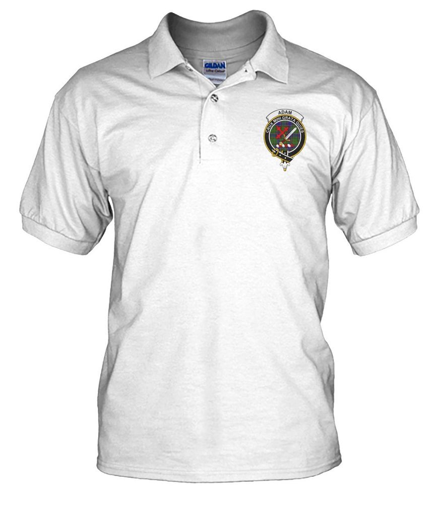 Clan Adam Family Crest Polo T-Shirt OJ50 Adam Tartan Tartan Polo   