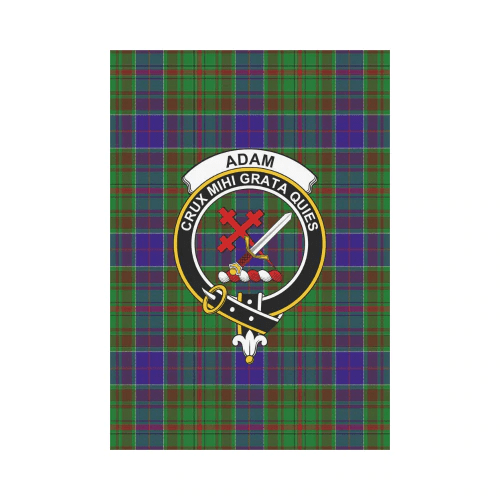 Clan Adam Tartan Crest Garden Flag TR56 Clan Adam Tartan Today   