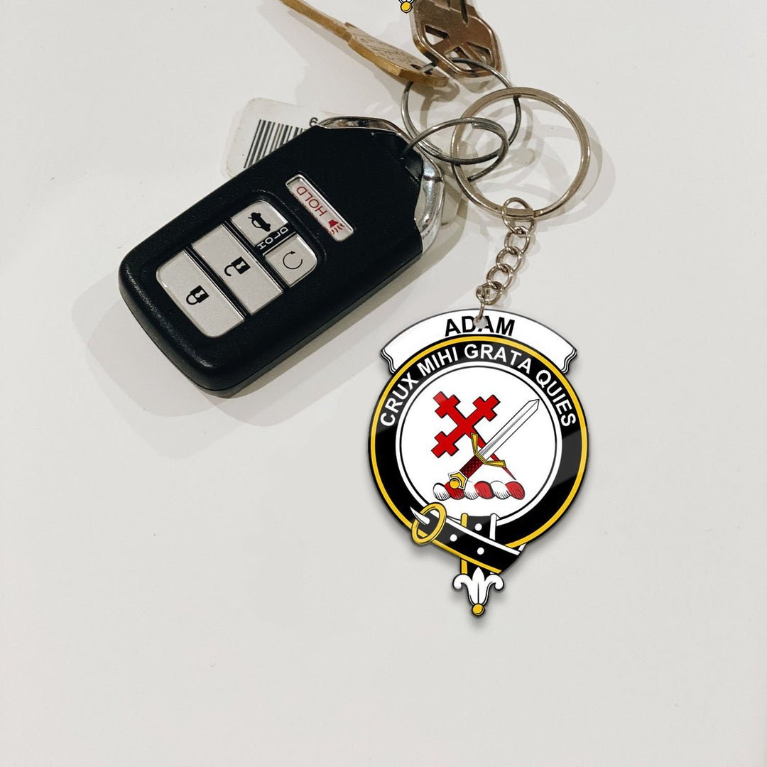 Clan Adam Tartan Crest Keychain PV10 Clan Adam Tartan Today   