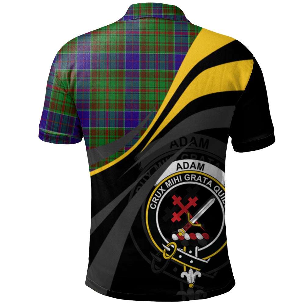 Clan Adam Tartan Polo Shirt - Royal Coat Of Arms Style CP19 Adam Tartan Tartan Polo   