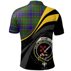 Clan Adam Tartan Polo Shirt - Royal Coat Of Arms Style CP19 Adam Tartan Tartan Polo   