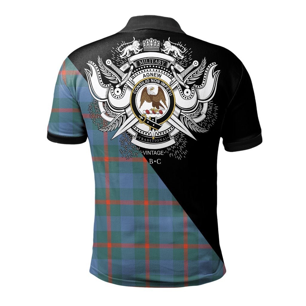 Clan Agnew Ancient Clan - Military Polo Shirt QH46 Agnew Ancient Tartan Tartan Polo   