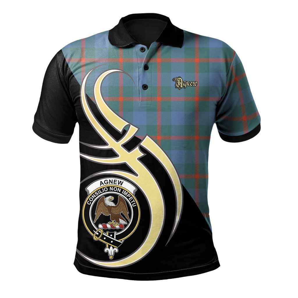 Clan Agnew Ancient Tartan Polo Shirt - Believe In Me Style CD93 Agnew Ancient Tartan Tartan Polo   