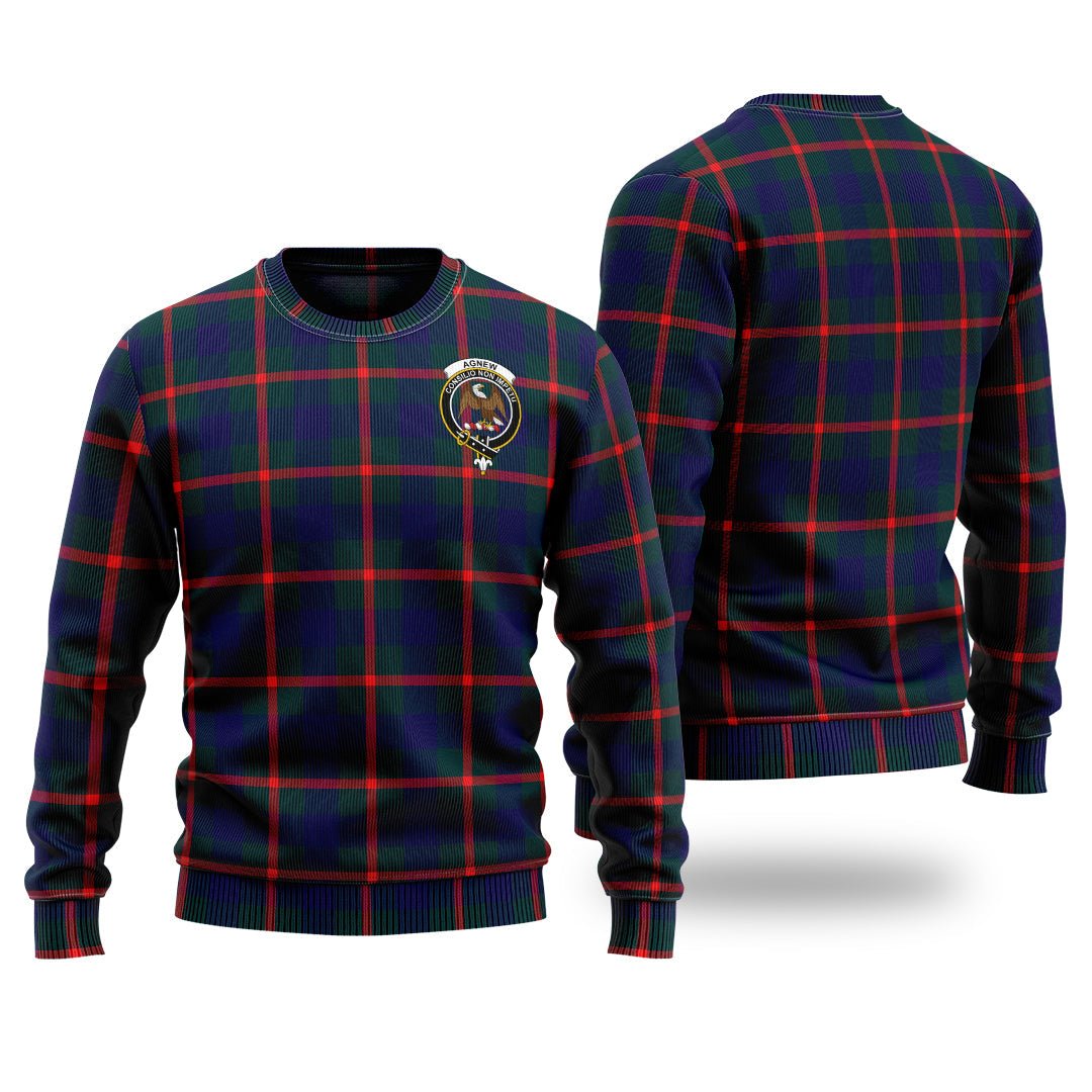 Clan Agnew Modern Tartan Christmas Ugly Sweater BH51 Agnew Modern Tartan Tartan Sweater   